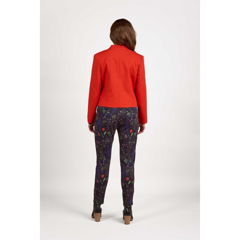 Vassalli Zip Up Military Style Lined Jacket With Button Detail image number 1